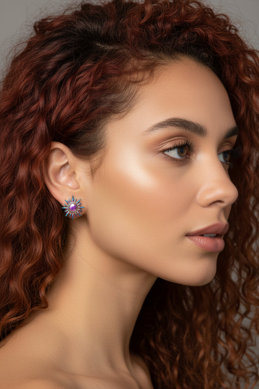Boucles d'oreilles Soleil