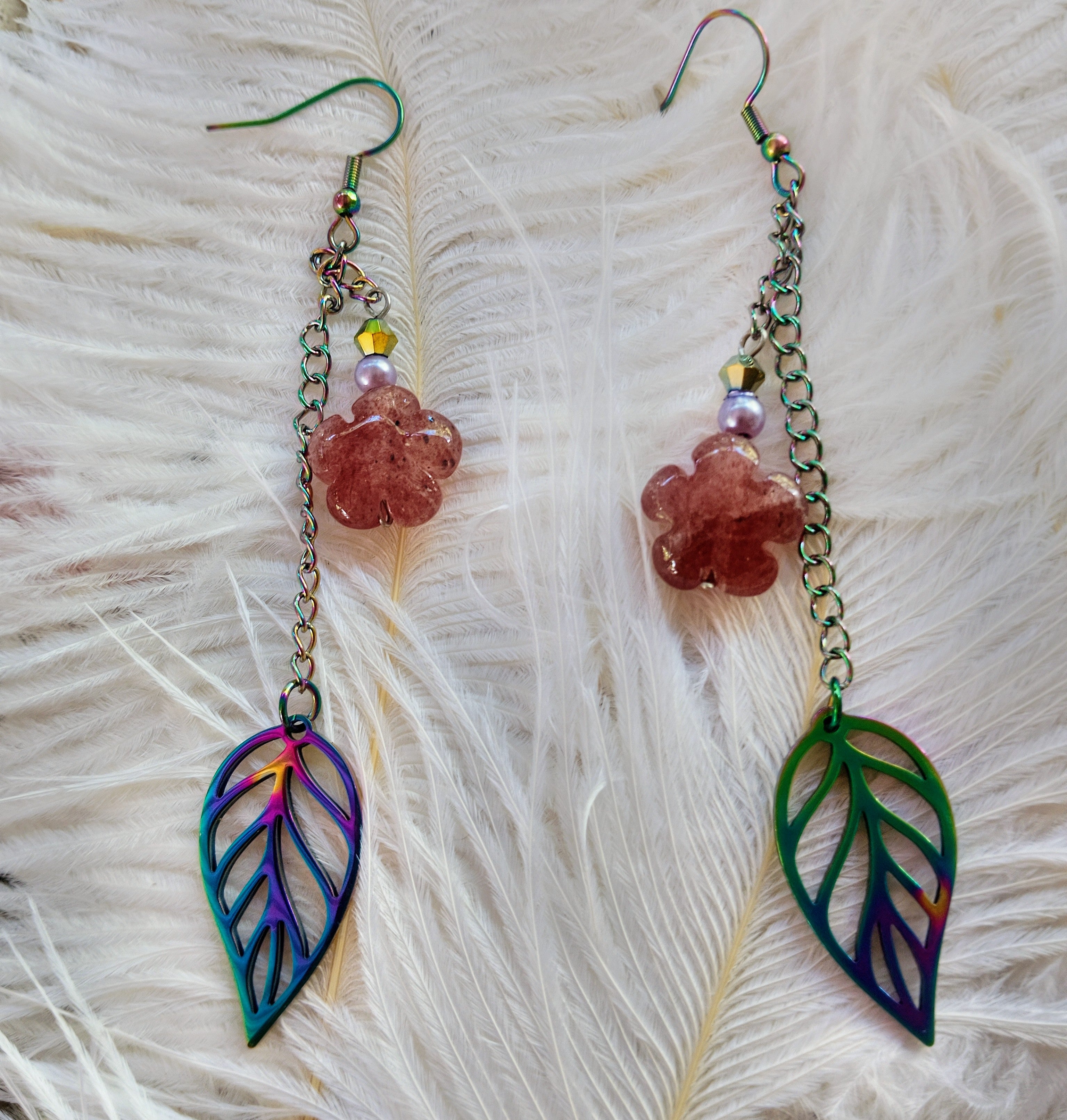 Fleurs de joie -  Boucles d'oreilles