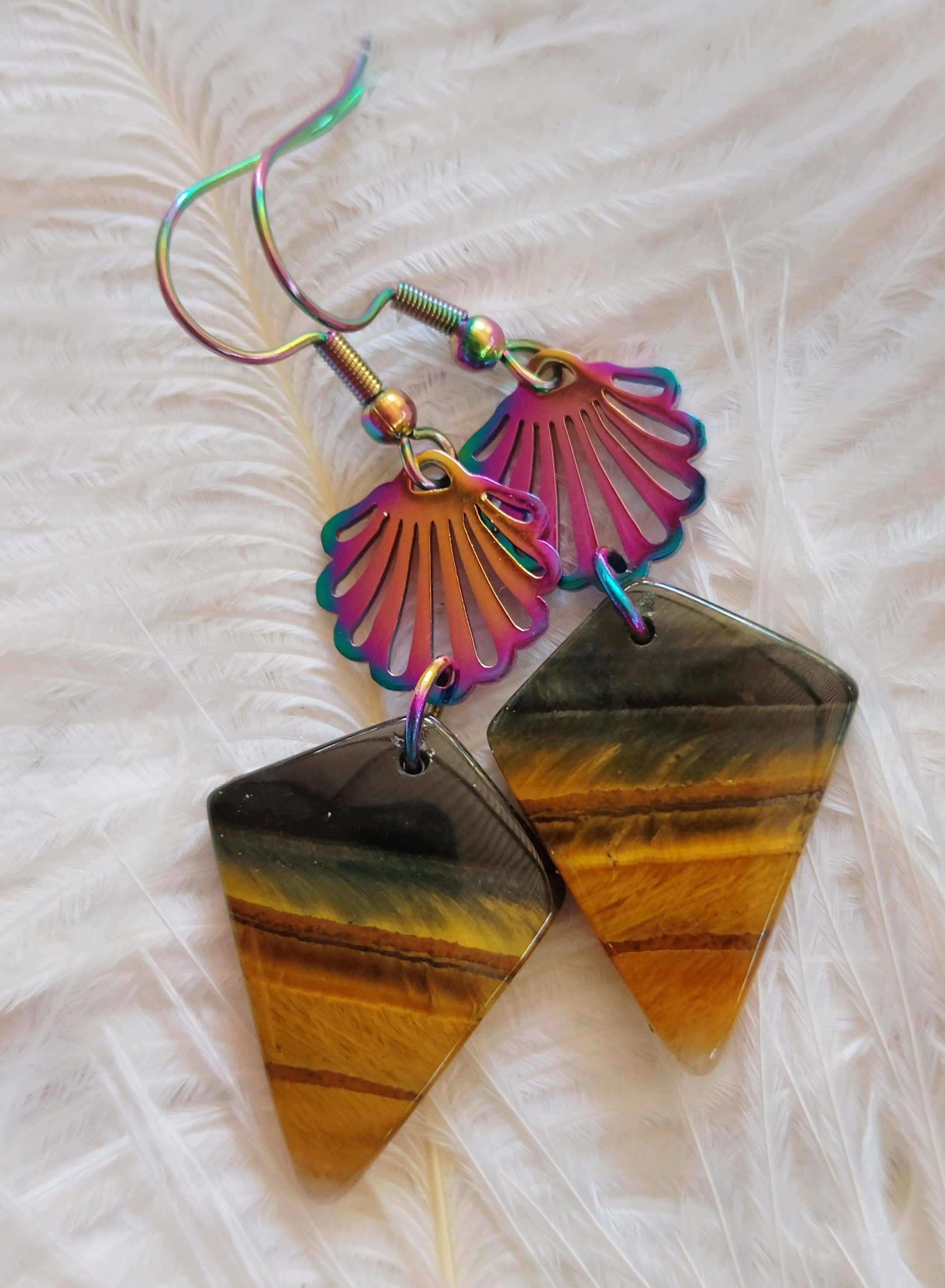 Boucles d'oreilles Œil de Tigre