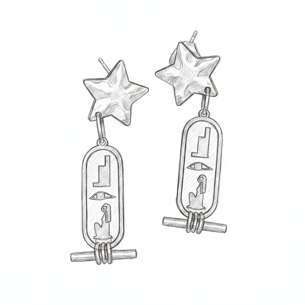 Seba Assata ⭐ Boucles d'oreilles Dorées | Édition Limitée | Nubia l'Alkmst