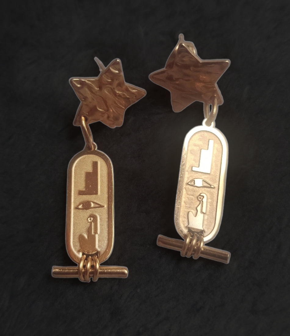 Seba Assata ⭐ Boucles d'oreilles Dorées | Édition Limitée | Nubia l'Alkmst
